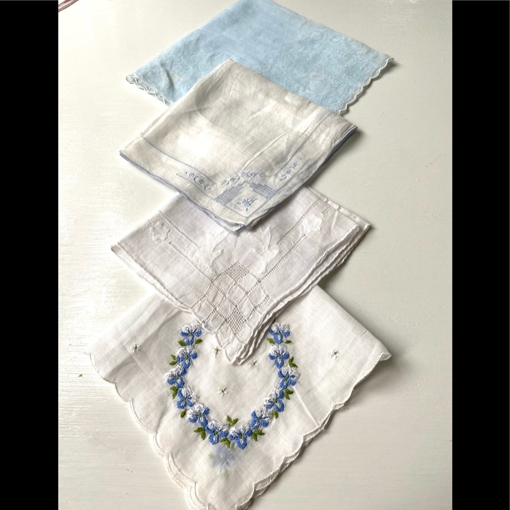 4 Antique hankies